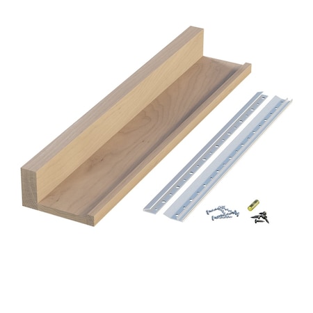 24 Slimline Channel Shelf - Alder